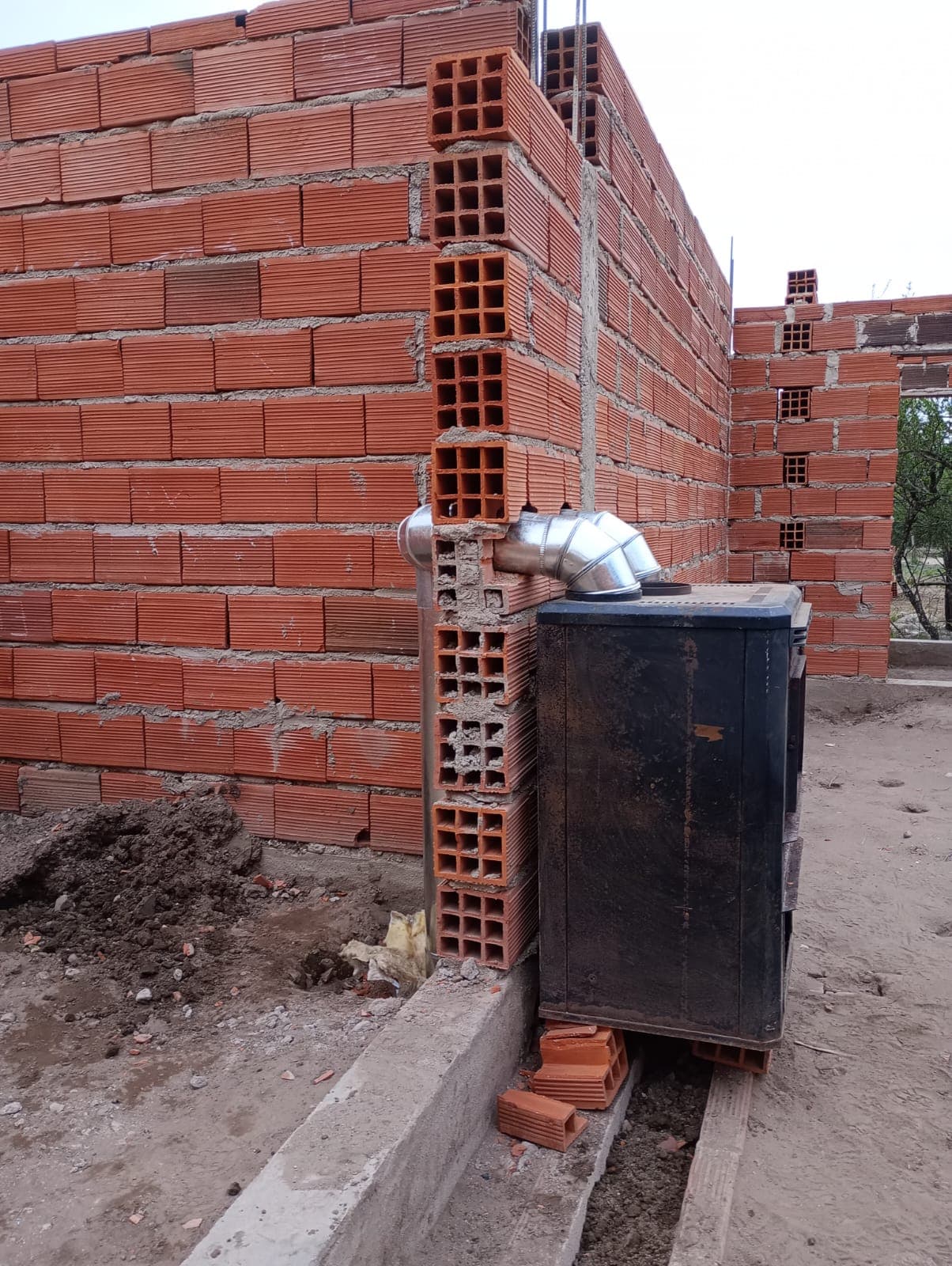 Colocacin conductos zinguera calefaccin en obra – Trabajo de climatización en Villa Las Rosas, Córdoba por Docta Climatización